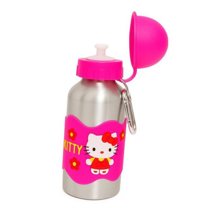 Bouteille d'eau en aluminium motif Hello Kitty, gourde d'eau pour filles, bouteille pour école