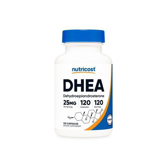Nutricost DHEA 25mg - 120 Gélules | Complément Hormonal Naturel | Vitalité & Bien-être