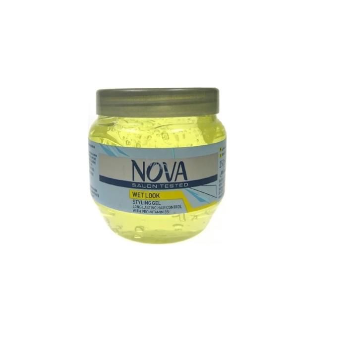Gel coiffant - NOVA - Effet mouillé - 250ml - Tous types de cheveux - Mixte