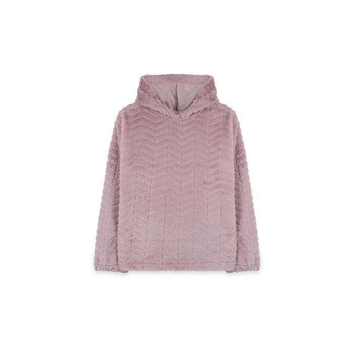 MARWA - SWEAT EN FOURRURE - PINK