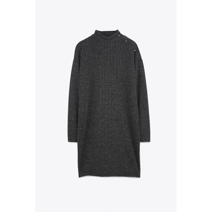 MARWA - ROBE COURTE SILVER - BLACK SILVER