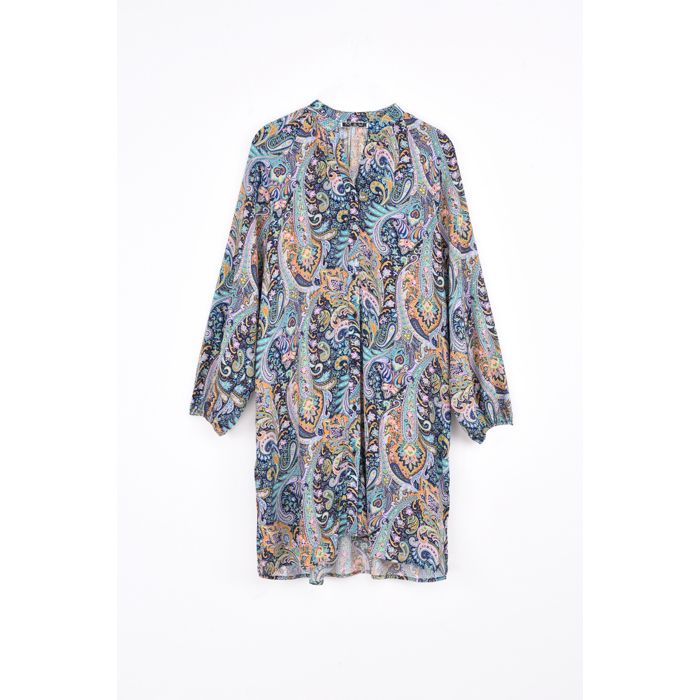 MARWA - TUNIQUE PRINT PASLEY - DARK BLUE PASLEY