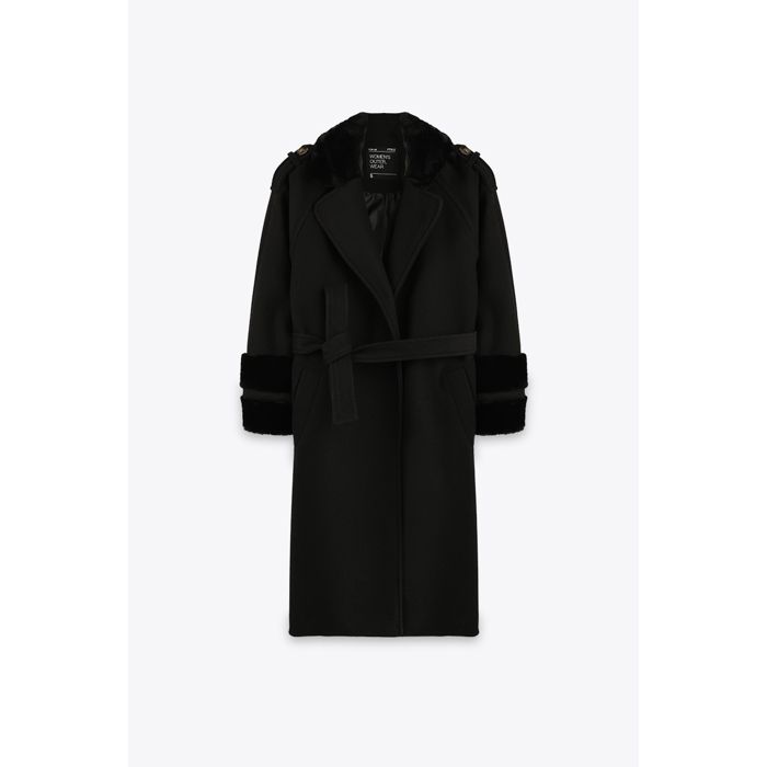 MARWA - VESTE EN CACHEMIR - BLACK