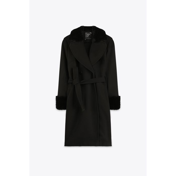 MARWA - MANTEAU EN CACHEMIRE - BLACK