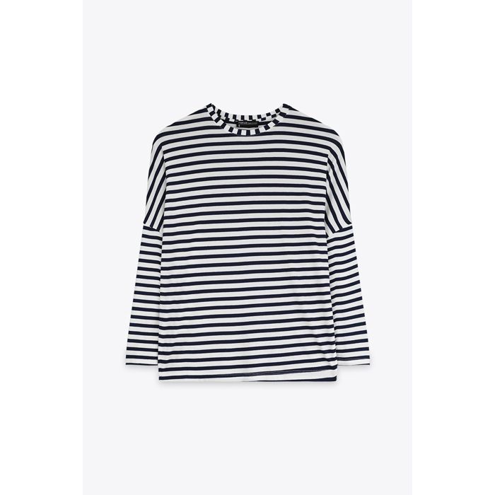 MARWA - TOP MEXICAIN A RAYURES - MARIN STRIPES