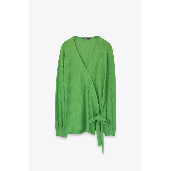 MARWA - TOP VERT - GREEN FLOWER