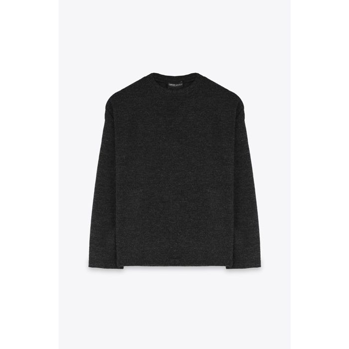 MARWA - TOP BASIC AVEC COL ROND - BLACK