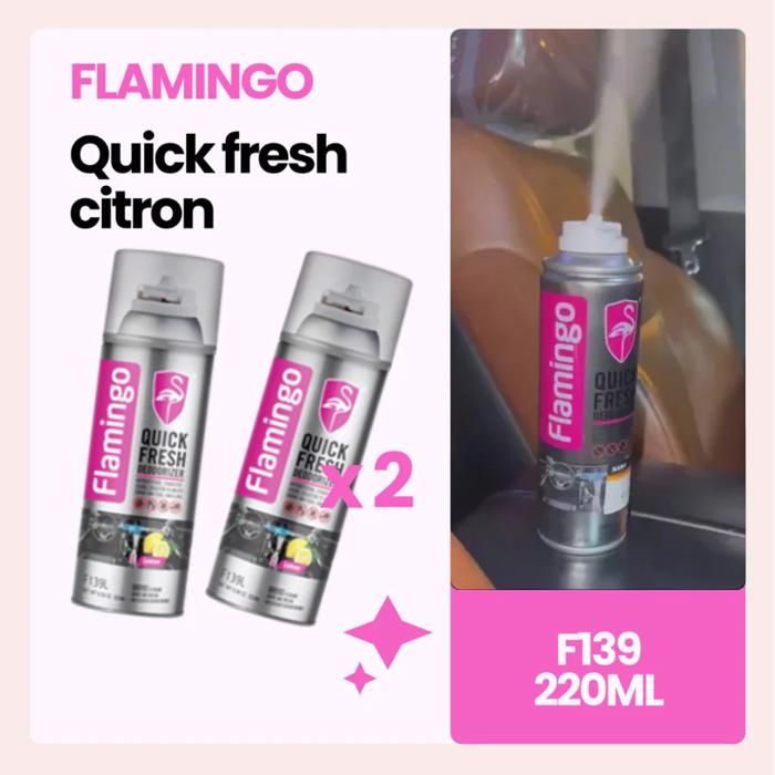 Pack 2 Flamingo Quick Fresh — 220 ml (F139)