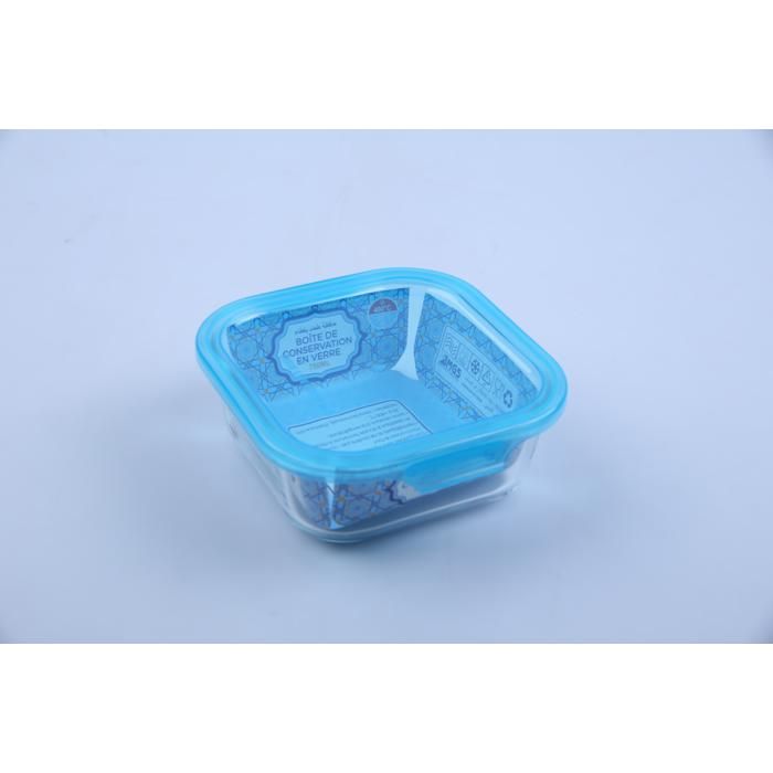 Boîte alimentaire en verre - GENERIC - 750 ml - Couvercle hermétique - Résistante à la chaleur - Compacte