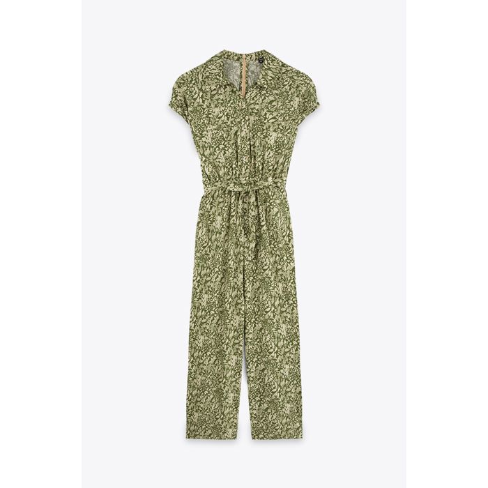 MARWA - COMBI DEMI MANCHES IMPRIMEE - GREEN LEAVES