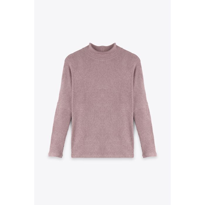 MARWA - SWEAT CONFORT AVEC DECOUPE - OLD PINK
