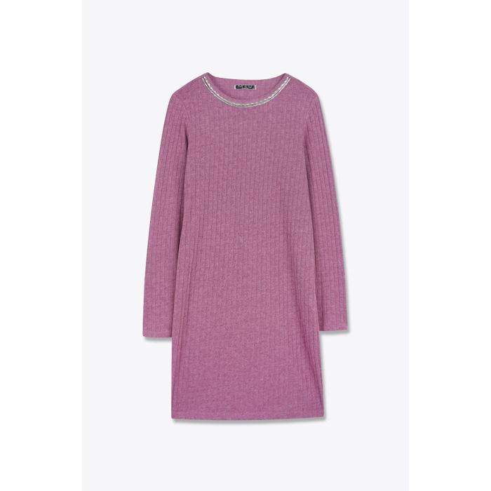 MARWA - ROBE AVEC HOTFIX - PURPLE