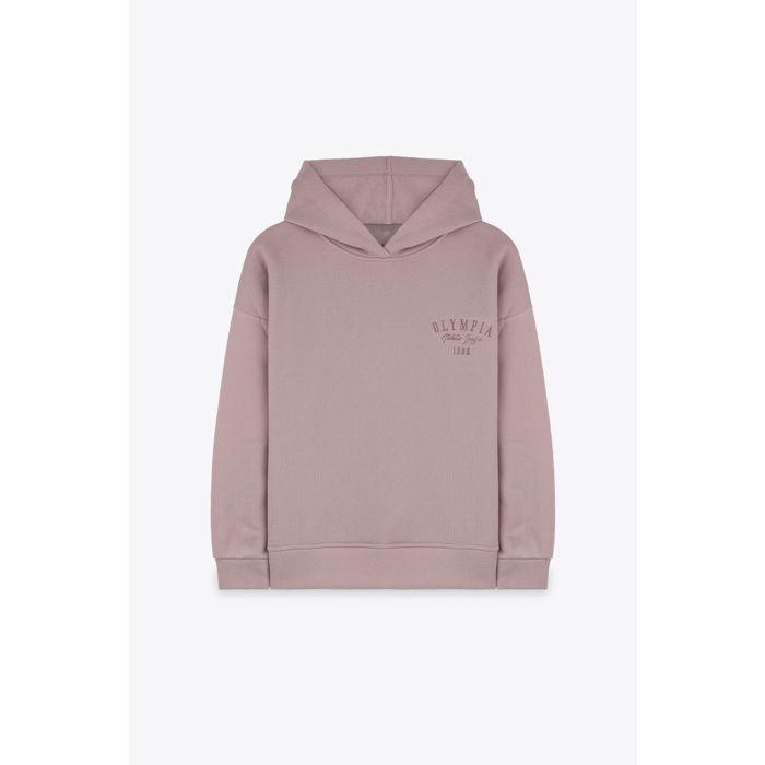 MARWA - SWEAT A CAPUCHE AVEC BRODERIE - OLD PINK