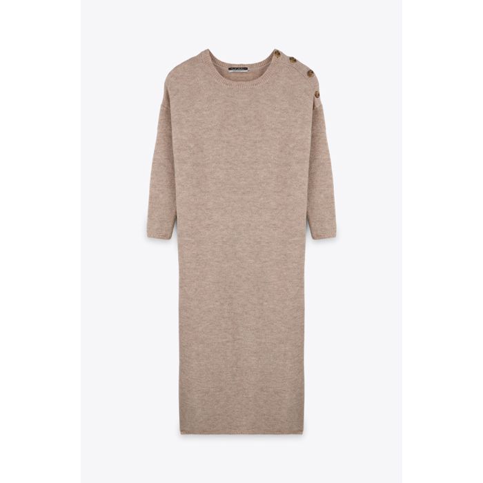 MARWA - ROBE LONGUE - TAUPE