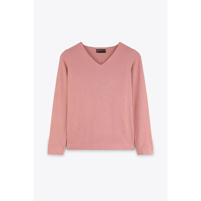 MARWA - TOP BASIC COL V - PINK