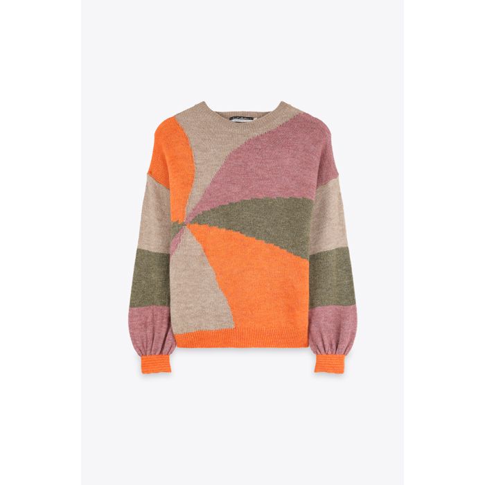 MARWA - PULL EN JACKARD - MULTICO RAINBOW