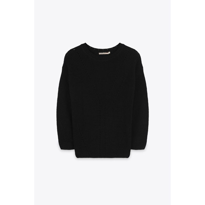 MARWA - PULL BASIC  EN ACRYLIQUE - BLACK