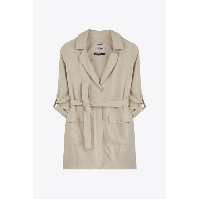 MARWA - MANTEAUX VESTE - SAND