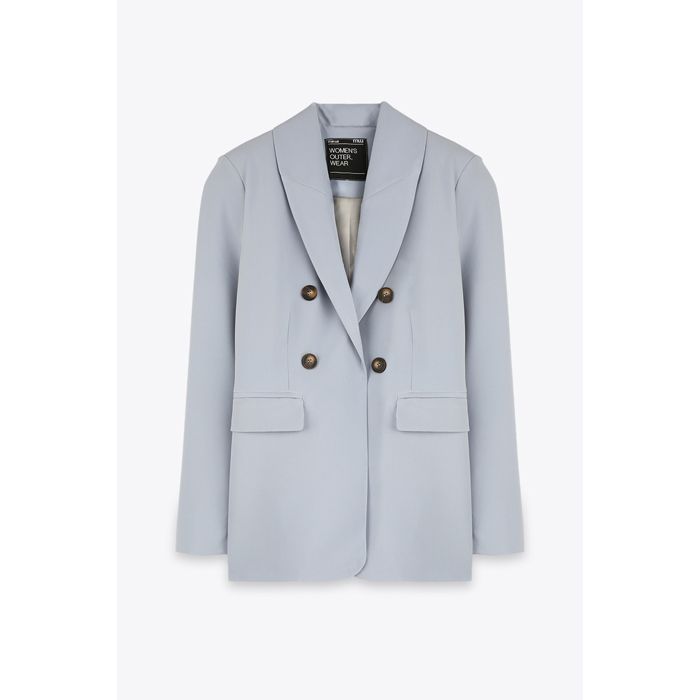 MARWA - VESTE TAILLEUR - BLUE GREY