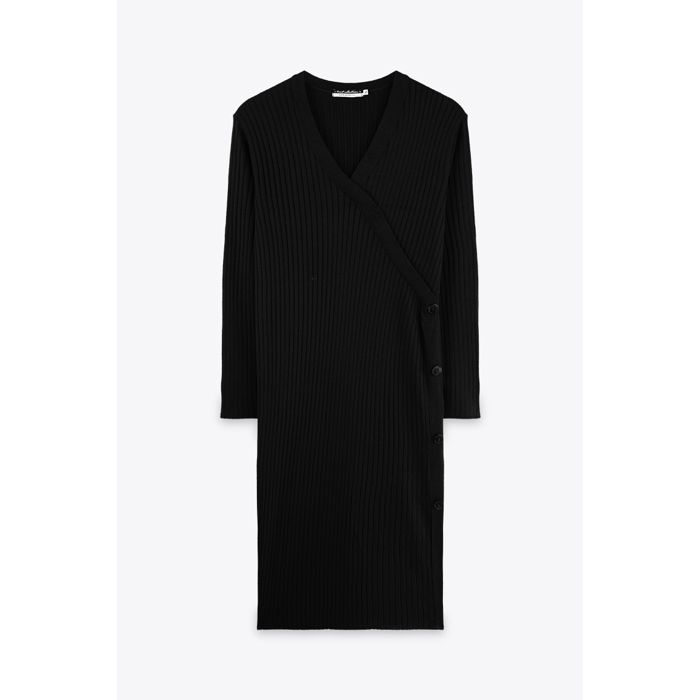 MARWA - ROBE LONGUE MOULANTE - BLACK