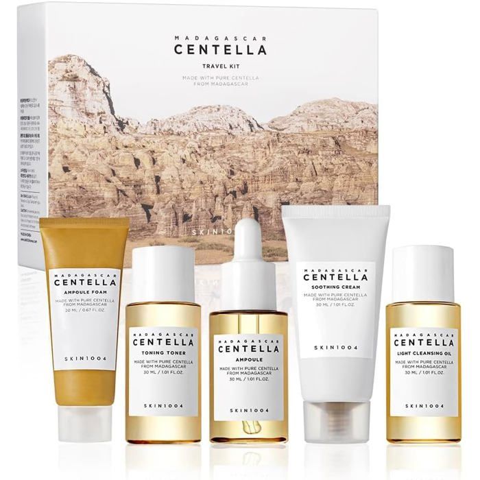 SKIN1004, Kit de voyage Centella de Madagascar, ensemble de 5 pièces