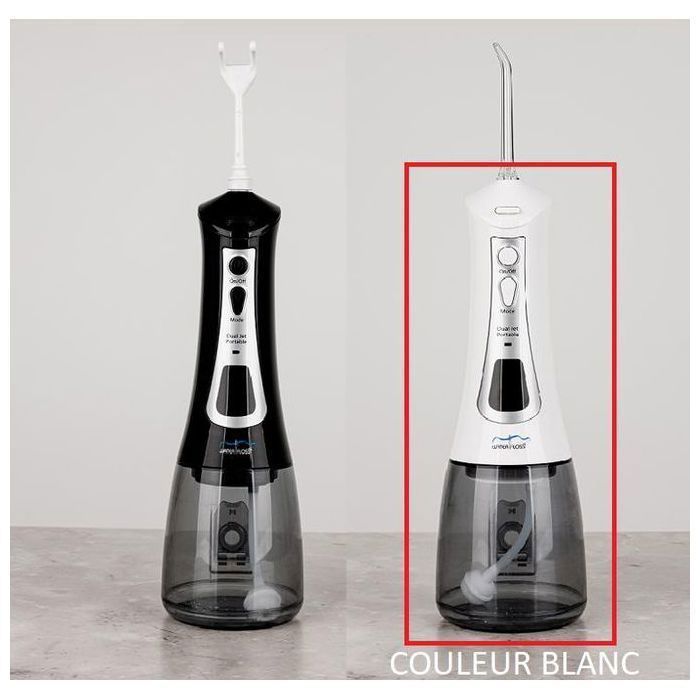 Hydropulseur Portatif - WATER FLOSS - Waterfloss - 5 Modes - Écran LED - Embouts Inclus