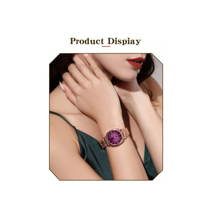 Montre Femme - REWARD - Nouvelle Collection - Quartz - Étanche - Cadran Carré