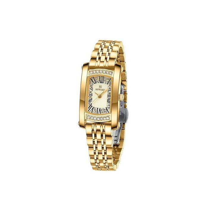Montre - REWARD - RD63084L - Dorée - Quartz - Rectangulaire - Résistante à l'eau