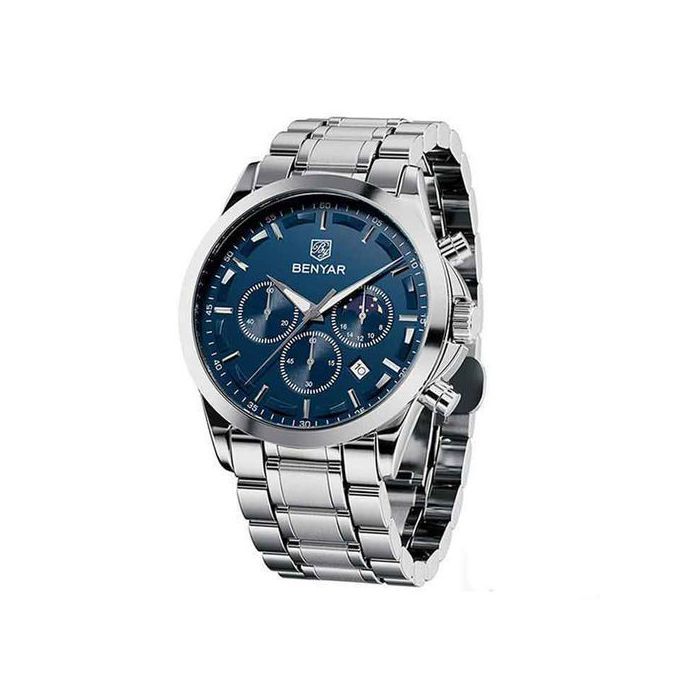 Montre - BENYAR - Bracelet Quartz - Étanche - Noir - Style Chic