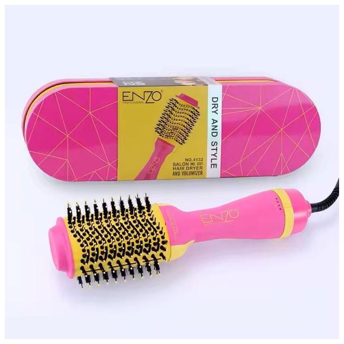 Brosse soufflante Enzo rotative 3 en 1, séchage rapide, lissage et volume puissant 1000W
