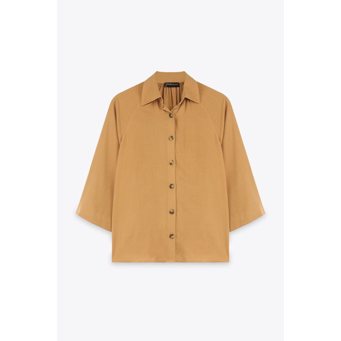 MARWA - CHEMISE BASIC AVEC PAUCHE - NOIR  