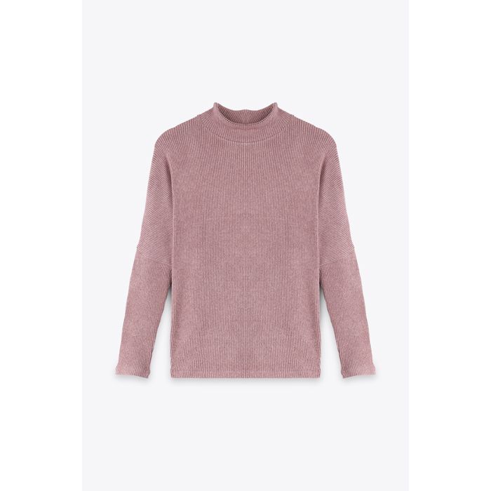 MARWA - SWEAT CONFORT AVEC DECOUPE - LILAS