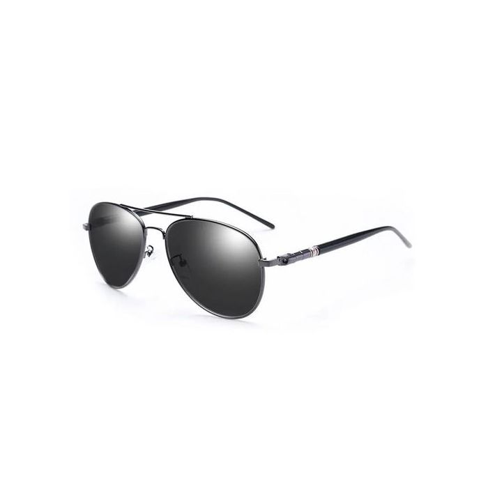 Lunettes de soleil - BARCUR - Métal - Protection UV400 - Polarisées - Noir