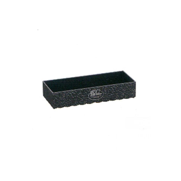 Plateau de rangement - Série Noble - Long et étroit - Noir - Matériaux durables