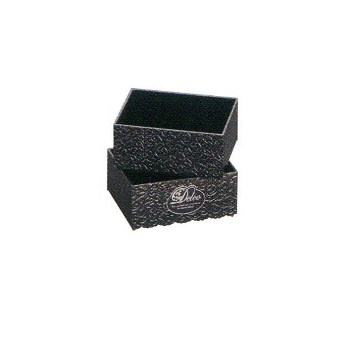 Plateau de rangement - Série Noble - Lot de 2 - Noir - Rectangulaire - Compatible lave-vaisselle