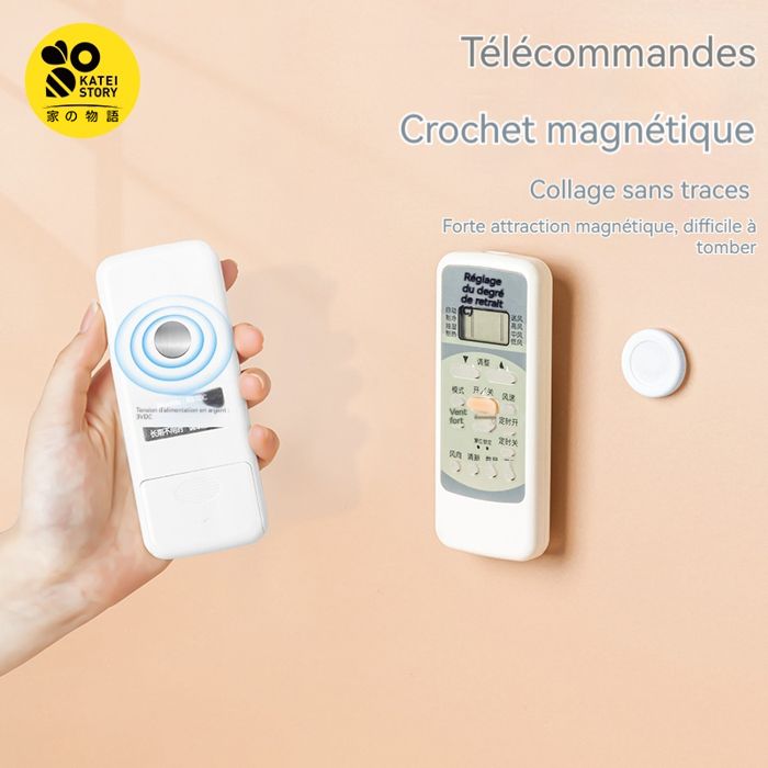 Crochets magnétiques pour télécommande (lot de 2)