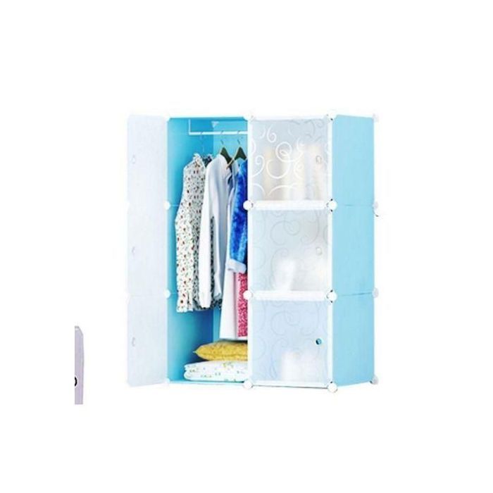 Armoire Penderie - GENERIC - Grande taille - Tissu intissé - Métal - Couleur aléatoire