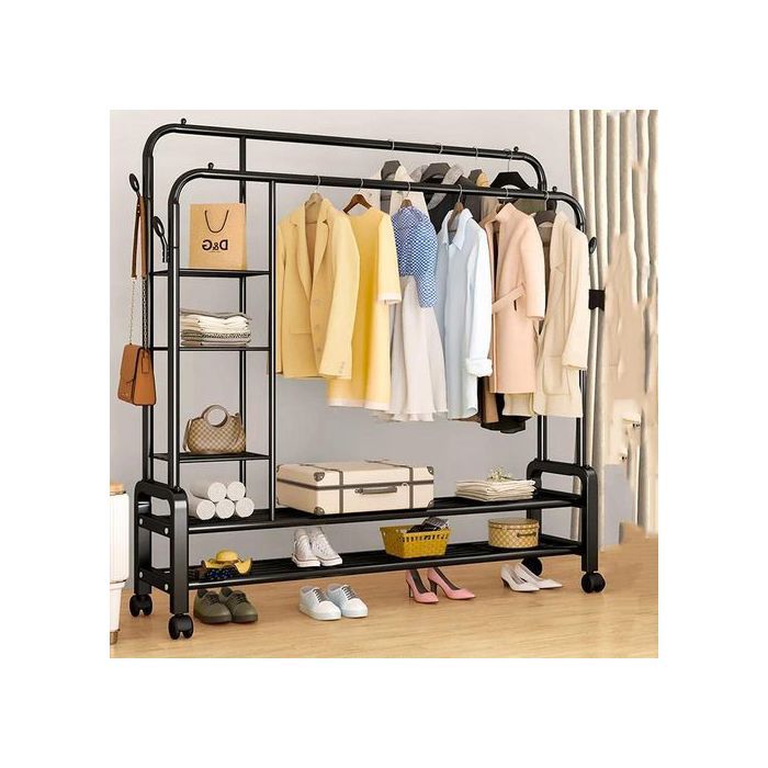 Cintre sur pied pour vêtements, étagère T1, étagère d'évaluation, boîte de rangement,