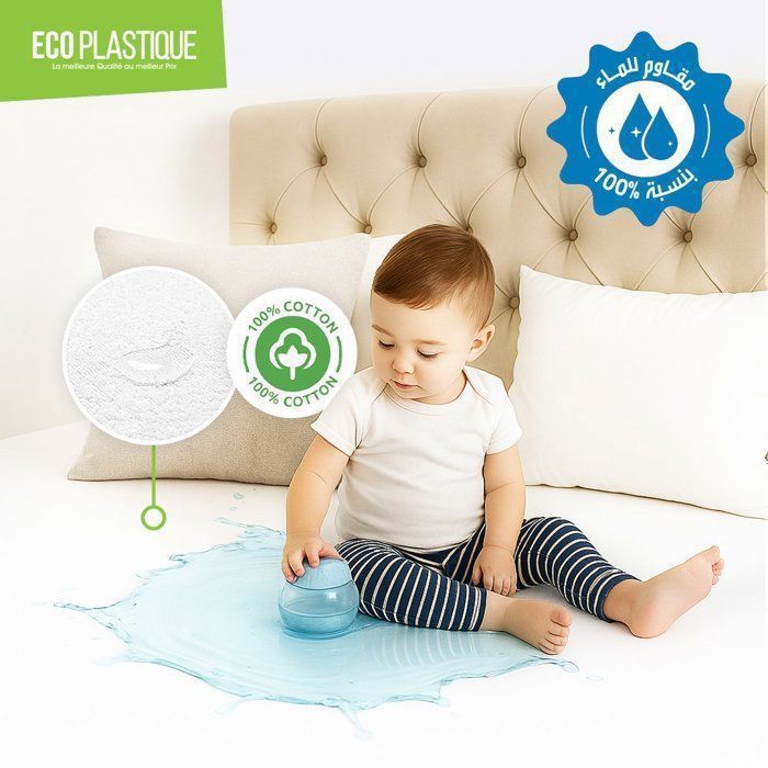 Protège Matelas - 90X190cm - 100% Imperméable - Anti-acarien - Ultra doux