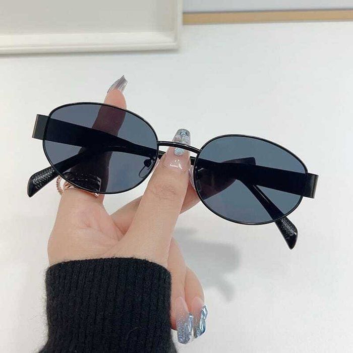 Lunettes de soleil - GENERIC - LUN-0105-TA - Monture métal - Verres noirs - Style chic