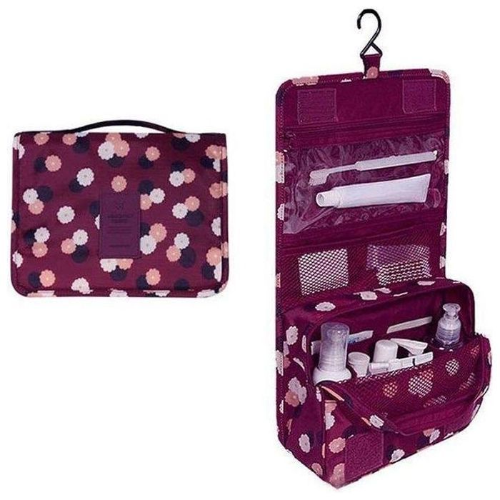 Sac de maquillage de voyage pour hommes et femmes, trousse de toilette étanche,