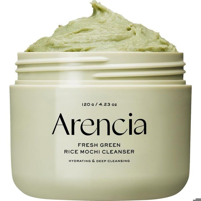 Nettoyant Mochi Arencia Fresh Green Rice (120g) – Teint Éclatant, Détox & Grain de peau affiné