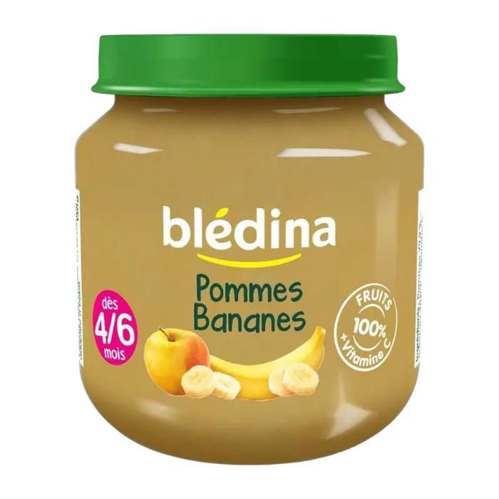 Compote de pomme et de banane 130g - BLEDINA