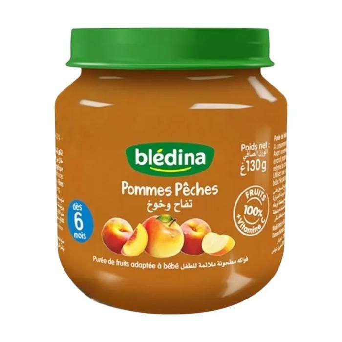 Compote de pomme et de pêche 130g - BLEDINA