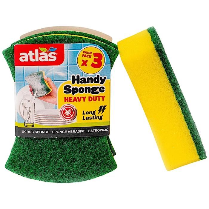 Éponges abrasives handy Pack de 3 - ATLAS