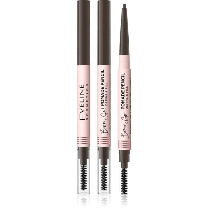 Crayon sourcils - EVELINE - Brow&Go - Dark Brown - Texture crémeuse - Application précise