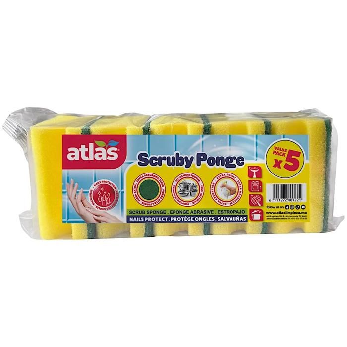 Éponges abrasives scruby protect nails Pack de 5 - ATLALS