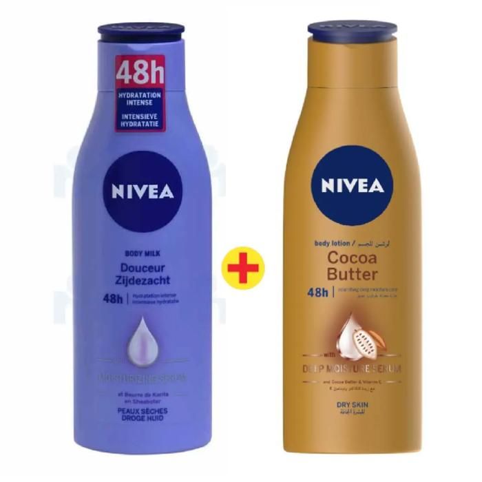 Laits corporels douceur + cocoa 2x250ml - NIVEA