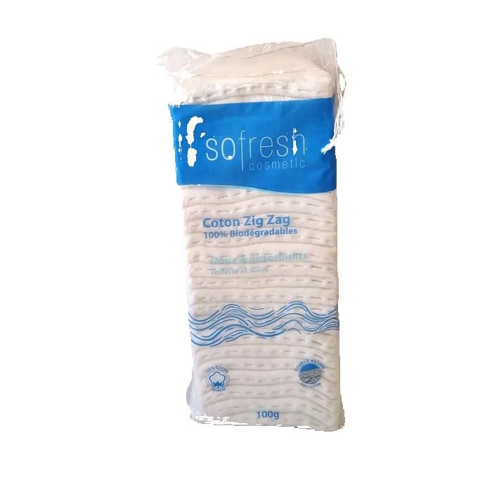 Coton accordéon prédécoupé - SOFRESH - 100g - Mixte - Adulte - Pratique à utiliser