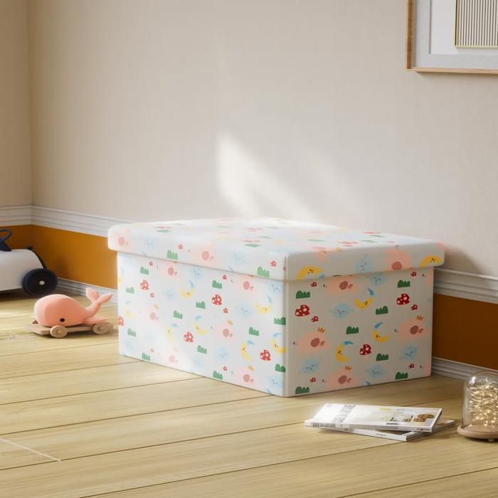 Pouf de rangement - GENERIC - KT-0923 - Multicolore - 49x31x31cm - 1 place